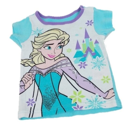 "Disney Frozen" Queen Elsa Snowflakes Top - Picture 1 of 5